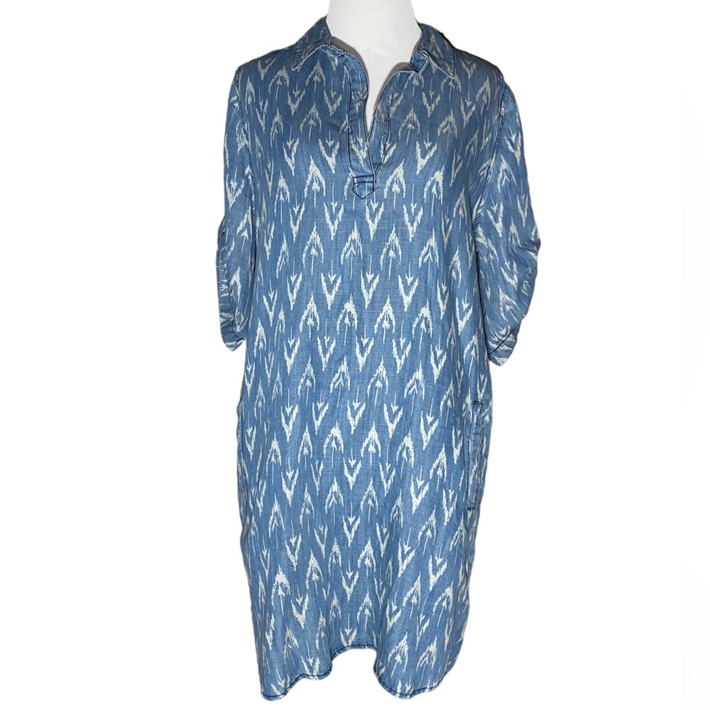 Anthropologie Velvet Heart Chambray Shirt Dress with pockets - Small